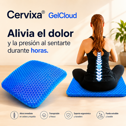 Cervixa® GelCloud - El cojín de gel que elimina la presión y mantiene tu postura.