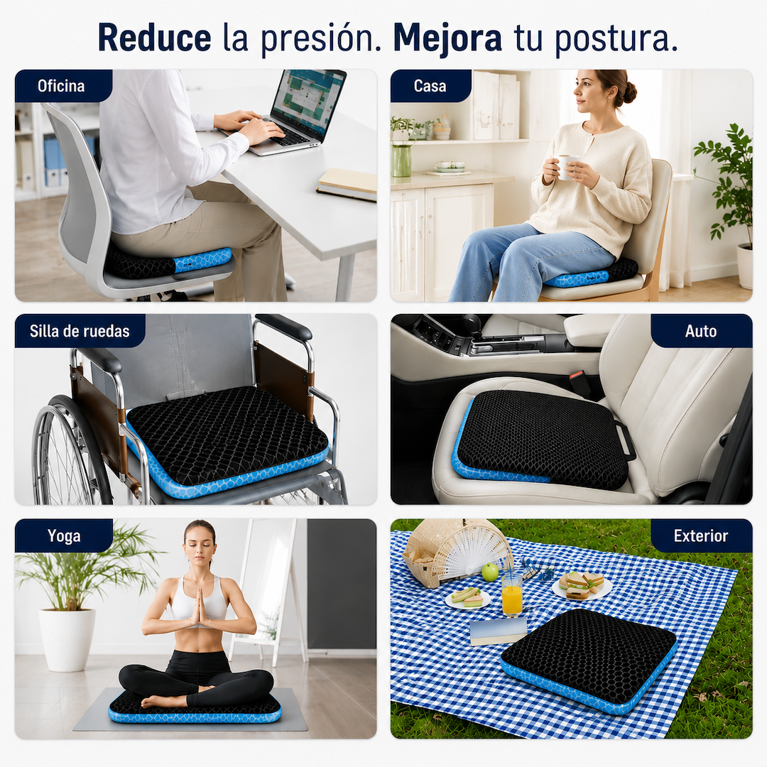 Cervixa® GelCloud - El cojín de gel que elimina la presión y mantiene tu postura.